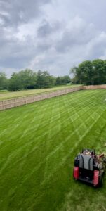 large lot lawn mowing and seeding